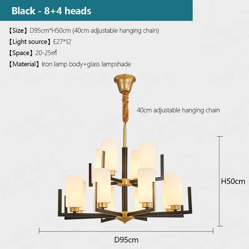 lustre style chinois rétro led design luxe suspension luminaire
