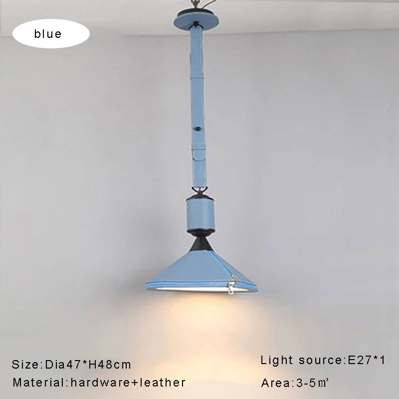 suspension minimaliste moderne en cuir de luxe