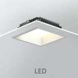 plafonnier led encastré à intensité variable carré