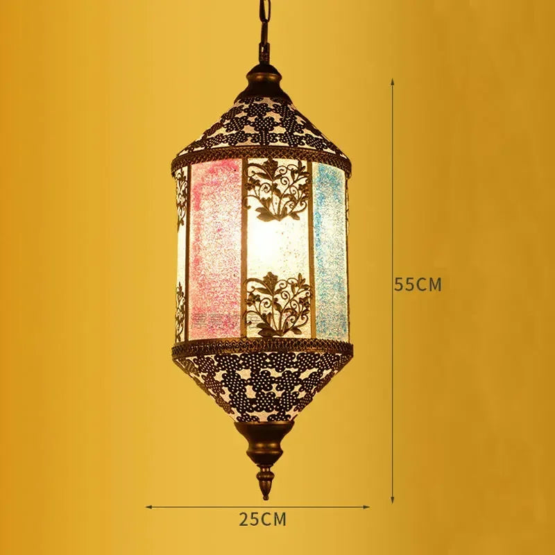 lustre suspendu asiatique décoratif pour intérieur bohème