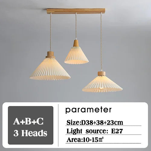 lustre suspendu moderne en bois pour décoration