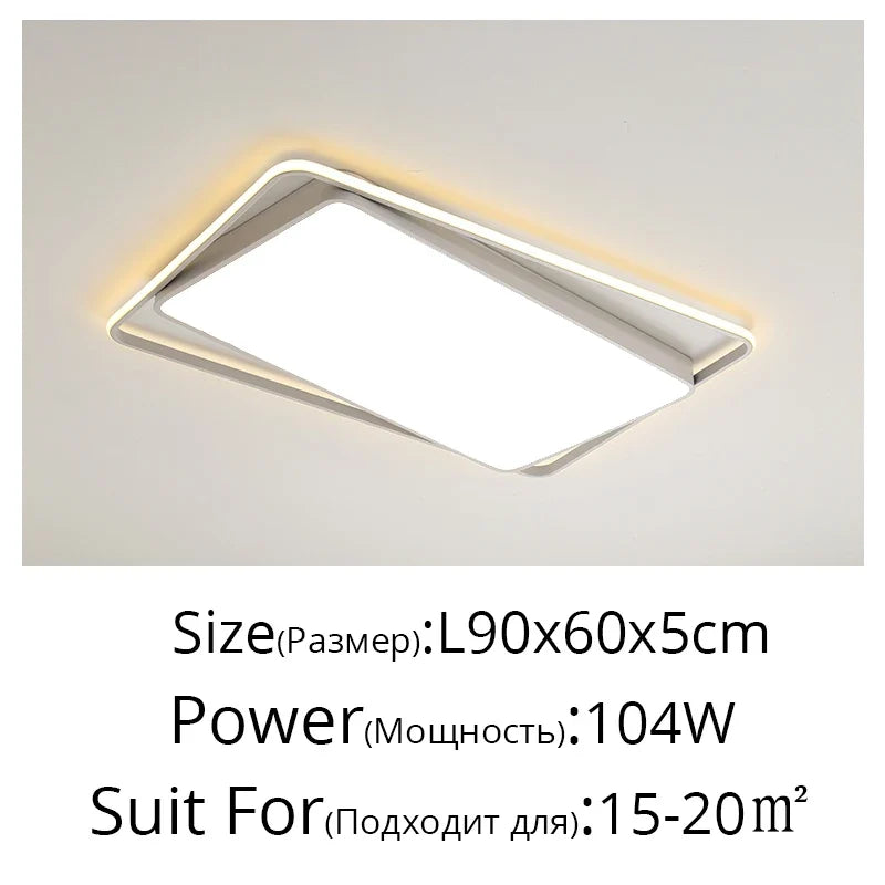 plafonnier led encastré minimaliste moderne pour loft