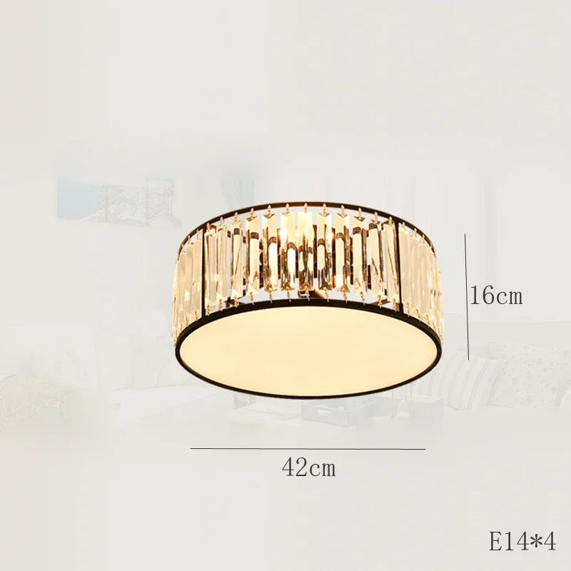 plafonnier led en cristal décoration intérieure moderne pour votre espace