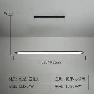 lustre suspension led design minimaliste pour éclairage