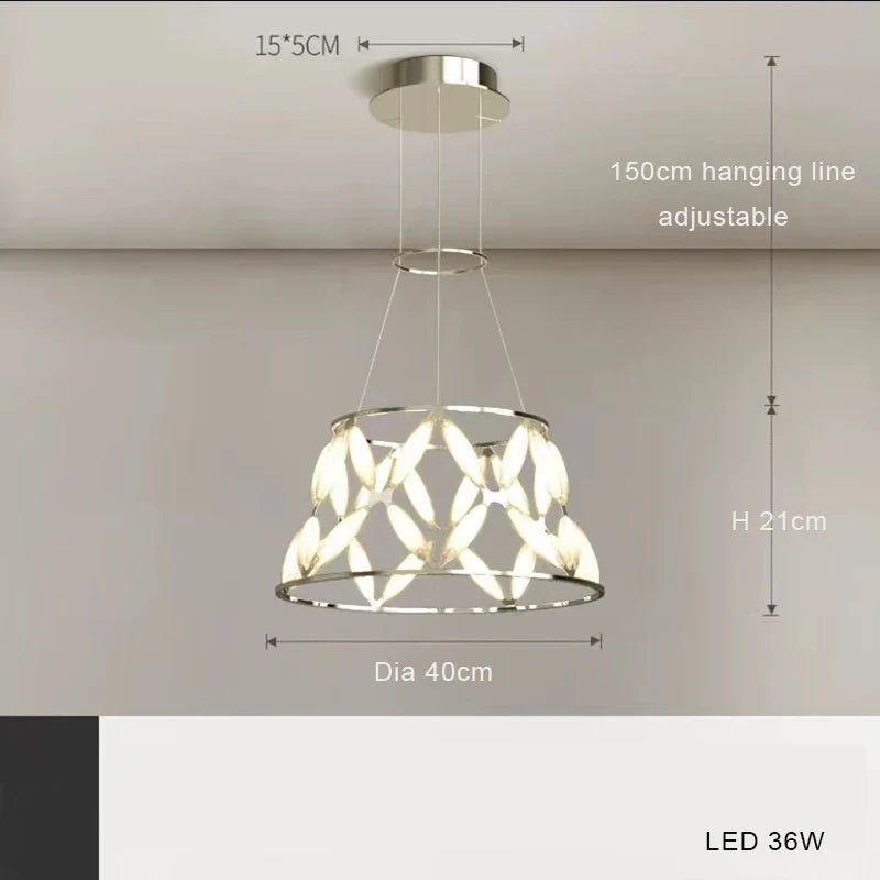 lustre led minimaliste abat-jour fantaisie pour noël