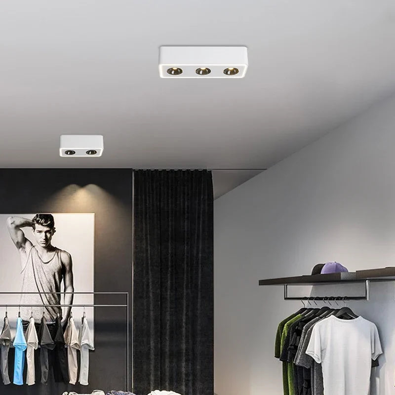 plafonnier led carré anti-éblouissement surface montée audacieuse