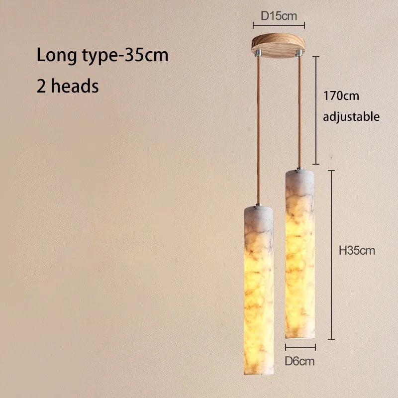 lustre wabi-sabi en marbre naturel pour hôtel design