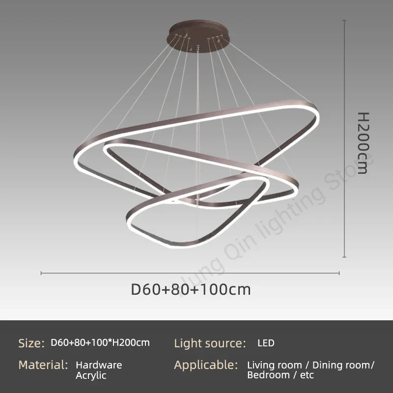 suspension moderne design pour éclairage intérieur élégant