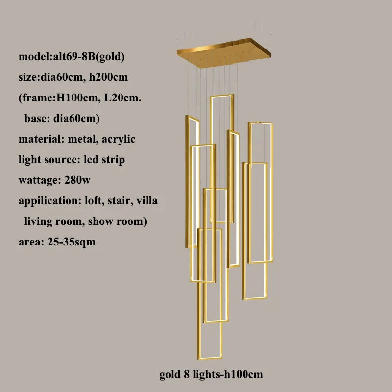 plafonnier nordique moderne pour loft et espaces créatifs