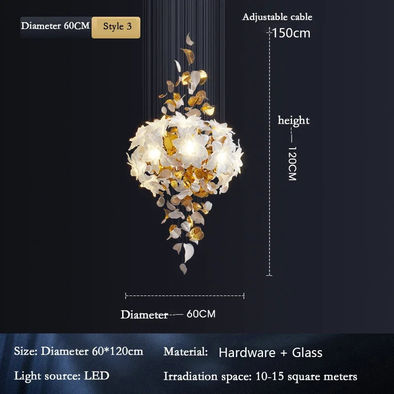 lustre led moderne pour décoration et éclairage maison
