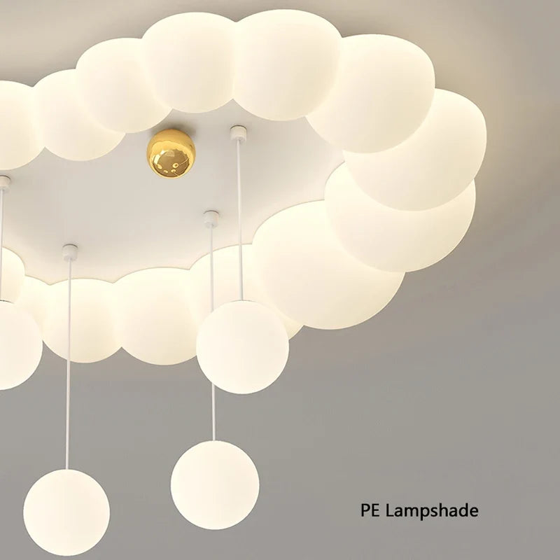 plafonnier nuage moderne pour chambre d'enfant et salon
