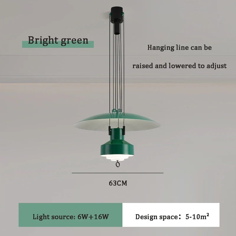 lustre suspendu nordique réglable pour intérieur élégant