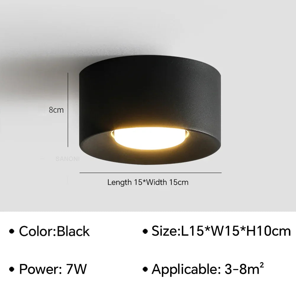 lustre nordique led cylindre projecteur pour décoration intérieure