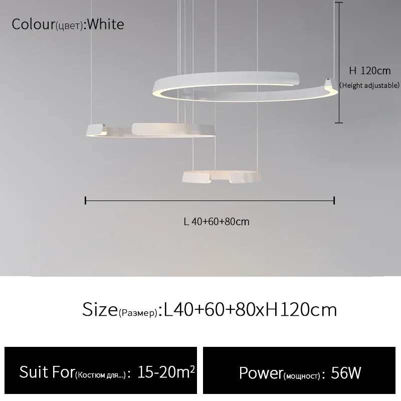 Suspension circulaire simple et moderne