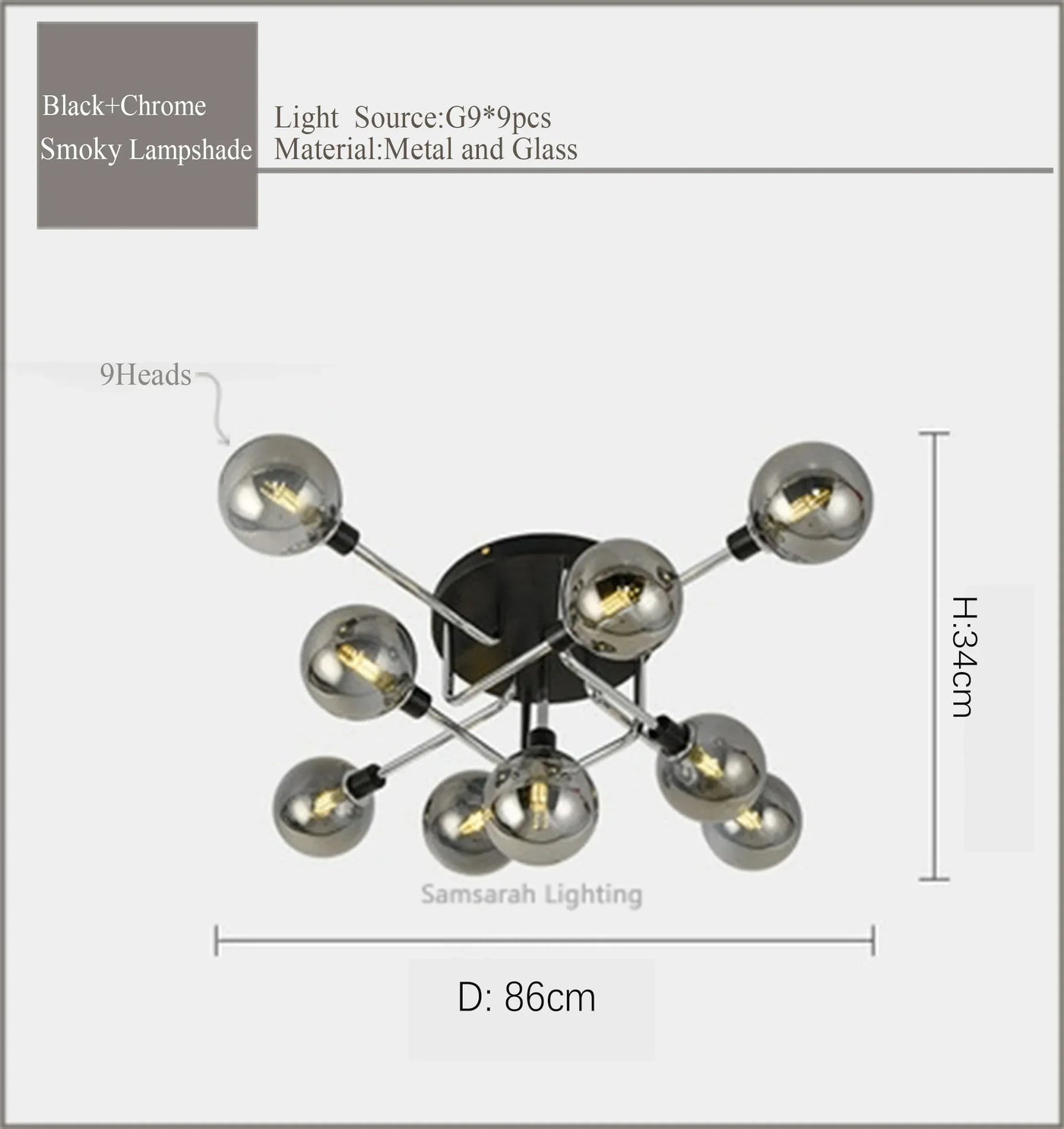 plafonnier led en verre design pour décoration intérieure