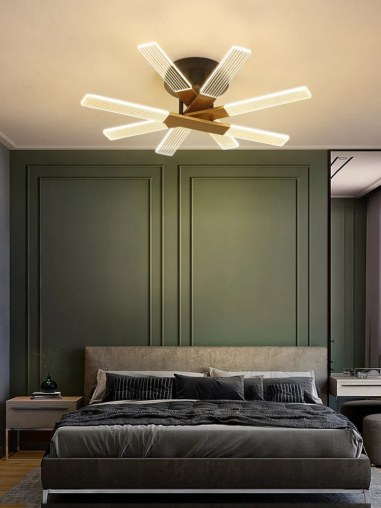 plafonnier led design en acrylique pour intérieur élégant