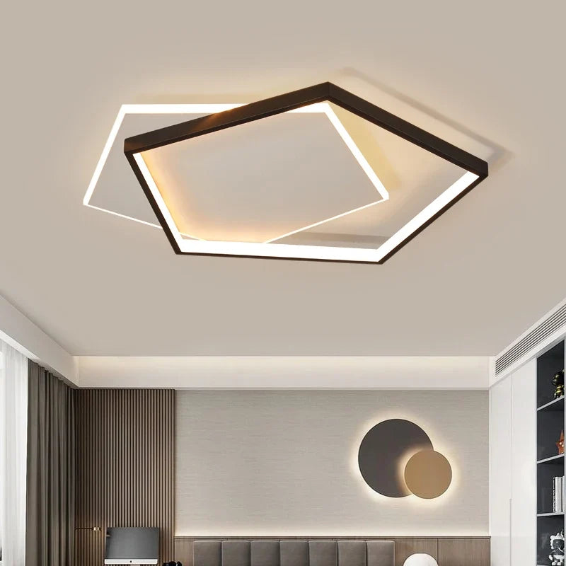 plafonnier led ultra mince moderne avec télécommande luminaria