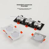 plafonnier led encastré spot anti-éblouissant simple double triple tête