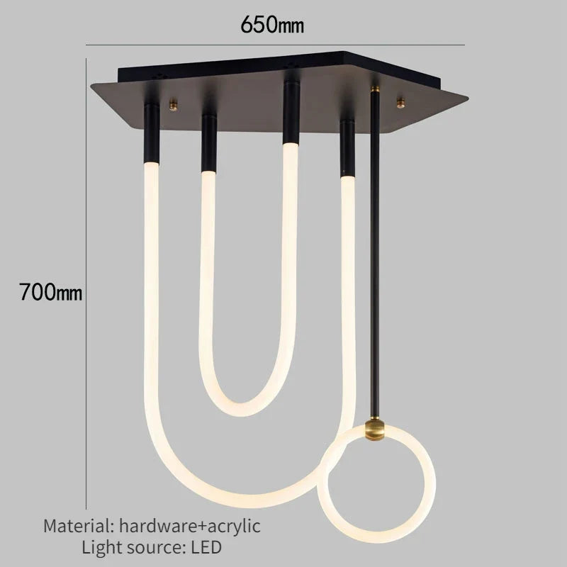 plafonnier moderne minimaliste de luxe pour intérieur élégant