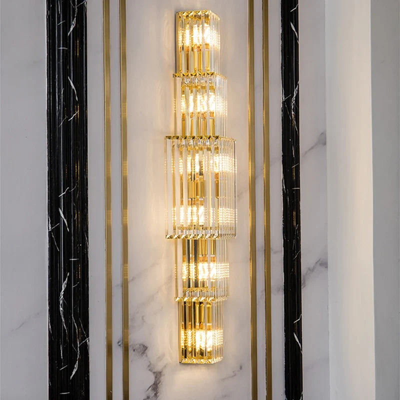 applique murale moderne en cristal pour un éclairage luxueux