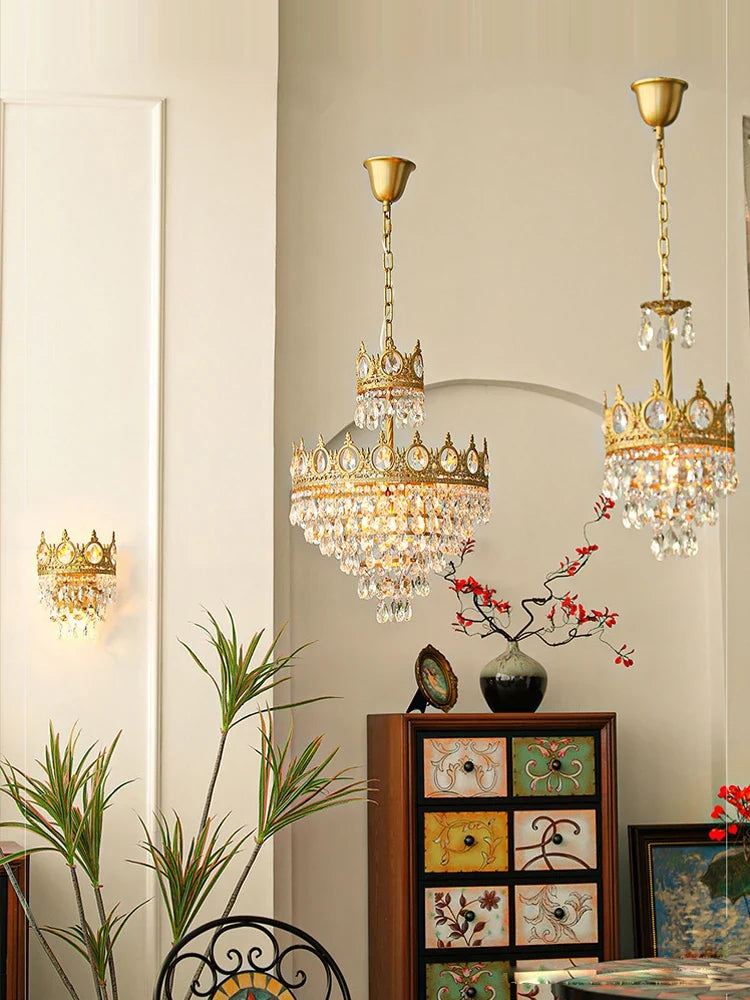 lustre en cristal k9 dimmable pour éclairage moderne