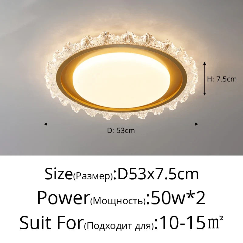 plafonnier moderne en cristal pour éclairage décoratif élégant