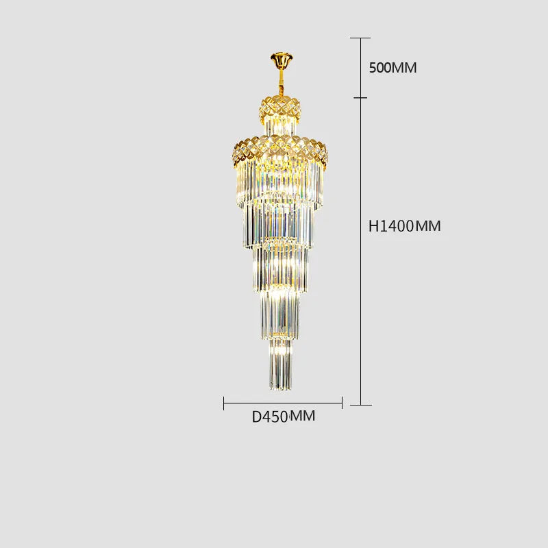 lustre design en cristal pour intérieur moderne et élégant