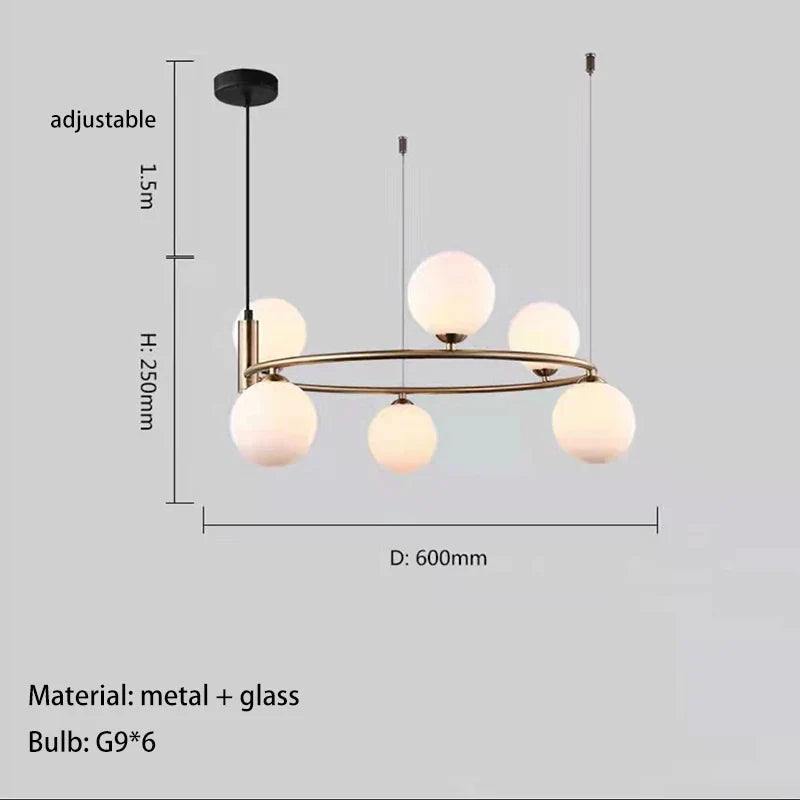 ampoule suspendue moderne en verre avec fil réglable idéale pour décorer