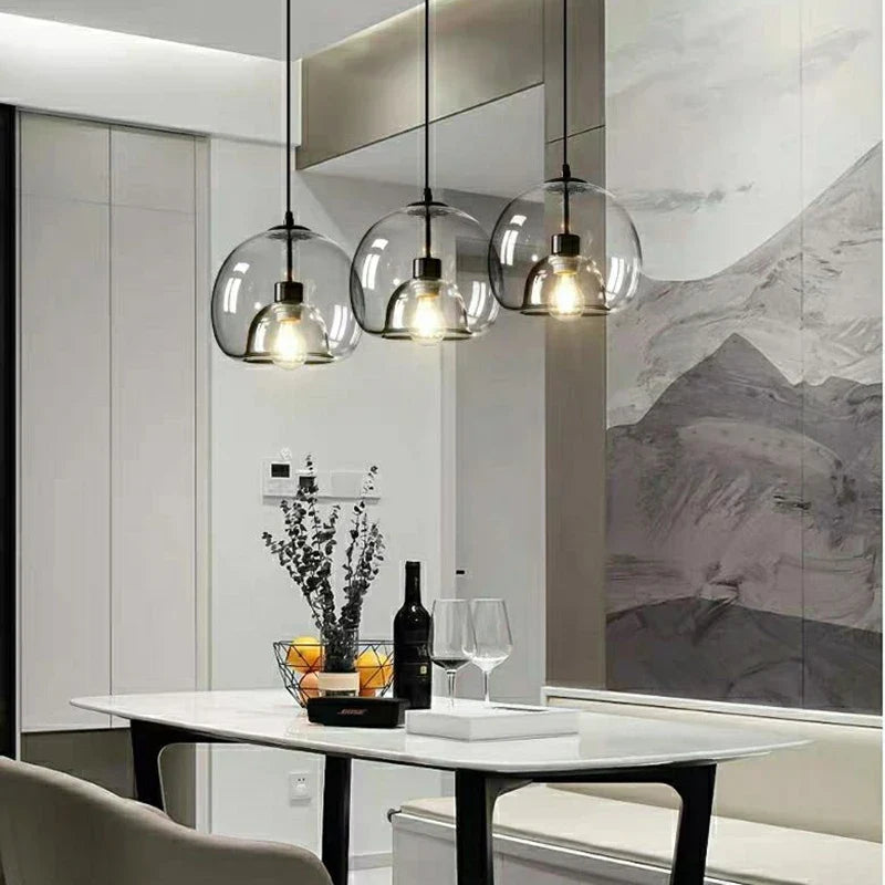 suspension led industrielles à 3 lumières