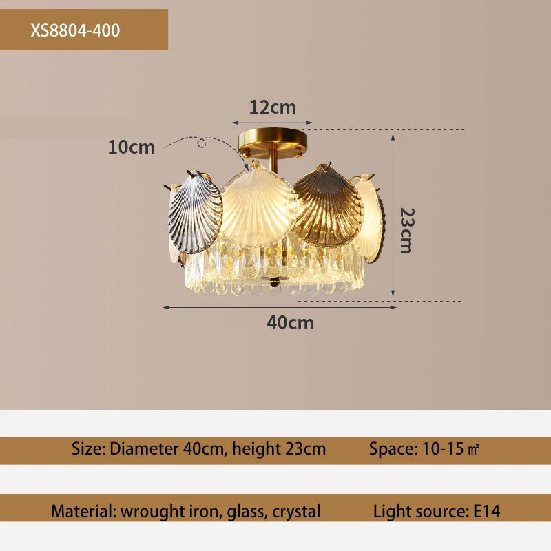 lustre design moderne cristal français led créatif