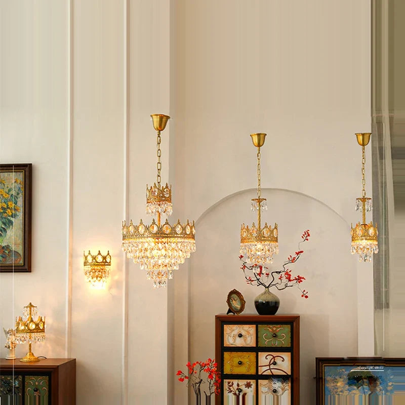 lustre en cristal k9 dimmable pour un éclairage élégant