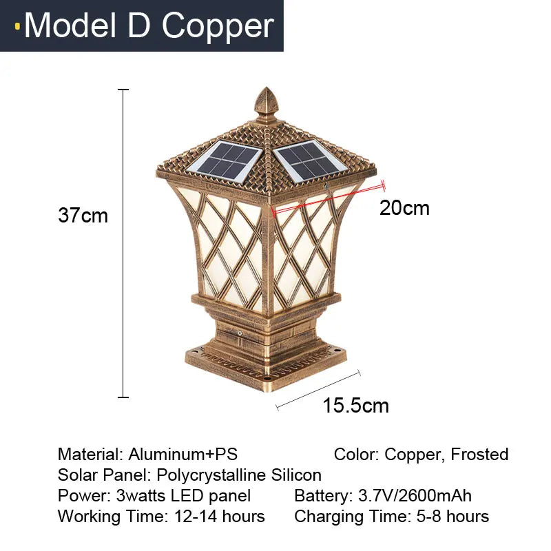 lampe solaire led décorative pour jardin et extérieur