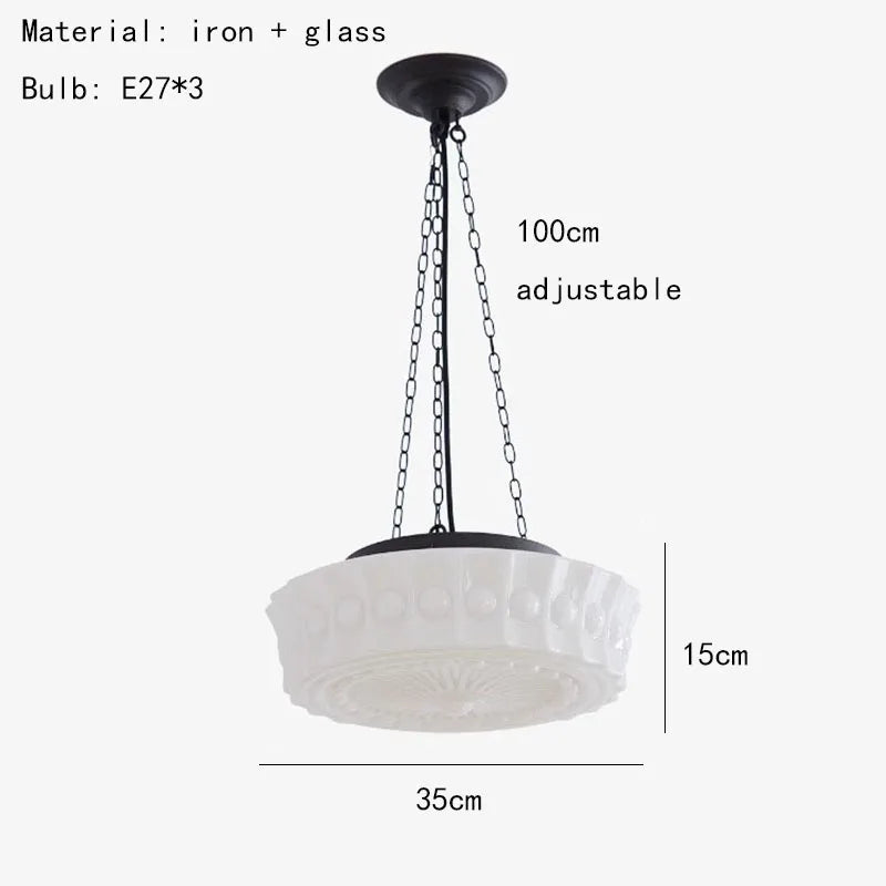 suspension en verre pour restaurant et décoration intérieure