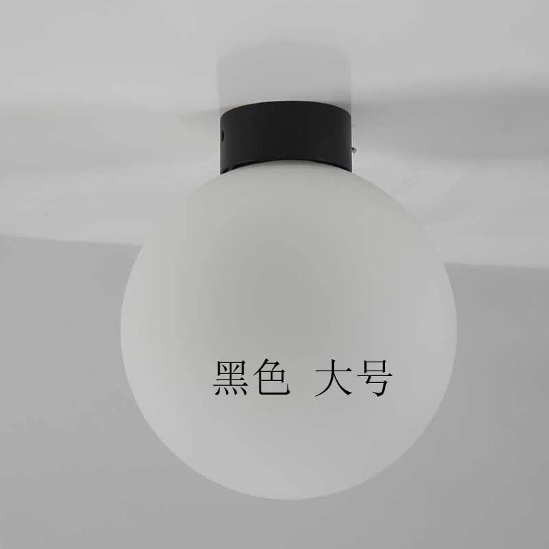 Plafonnier Led rond en forme de boule de verre