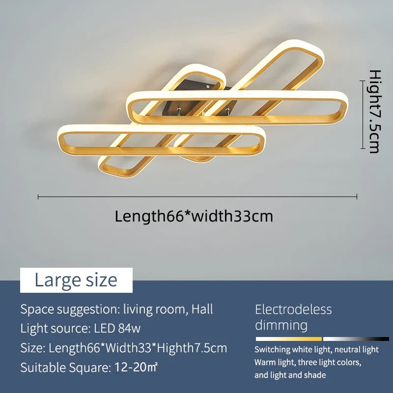 lustre moderne à LED design créatif pour intérieur