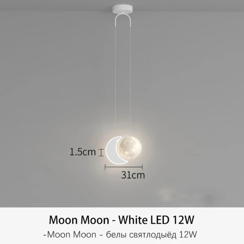 suspension led design dessin animé pour chambre d'enfant