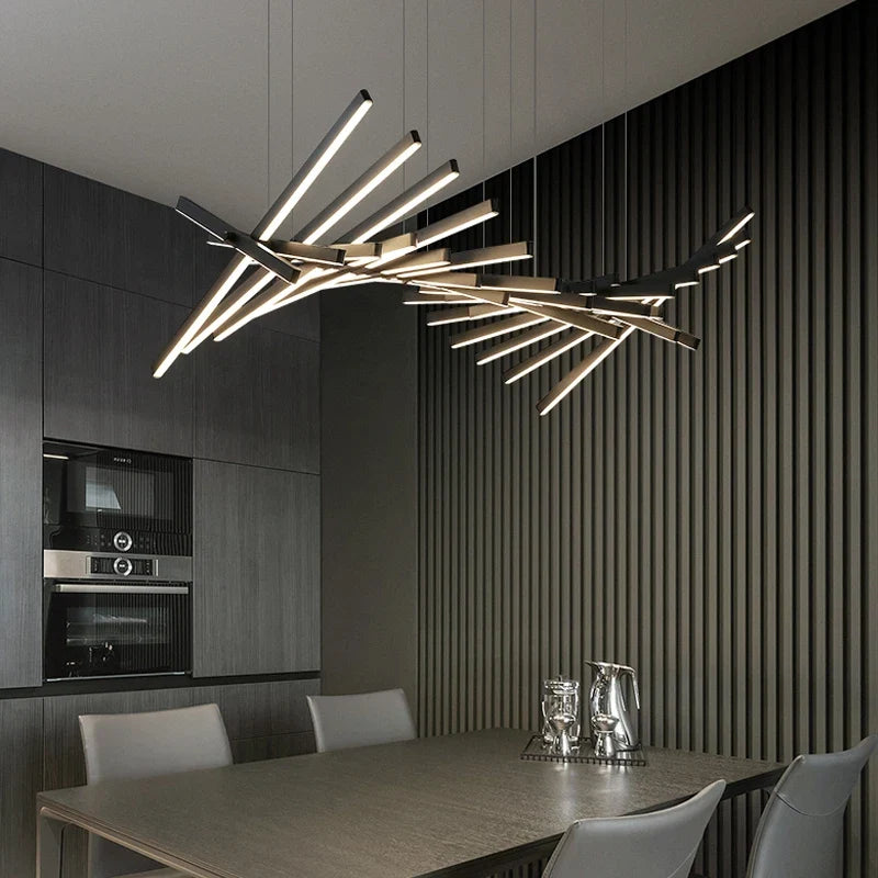 lustre led luxe suspension longue bande pour bricolage