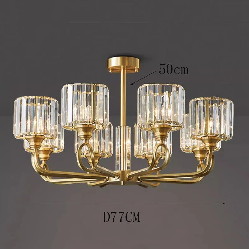 Luxury Home DecorationPendant Lights Crystal Living Room Chandelier, Bedroom Pendant Lamp Ceiling Light Indoor Lighting