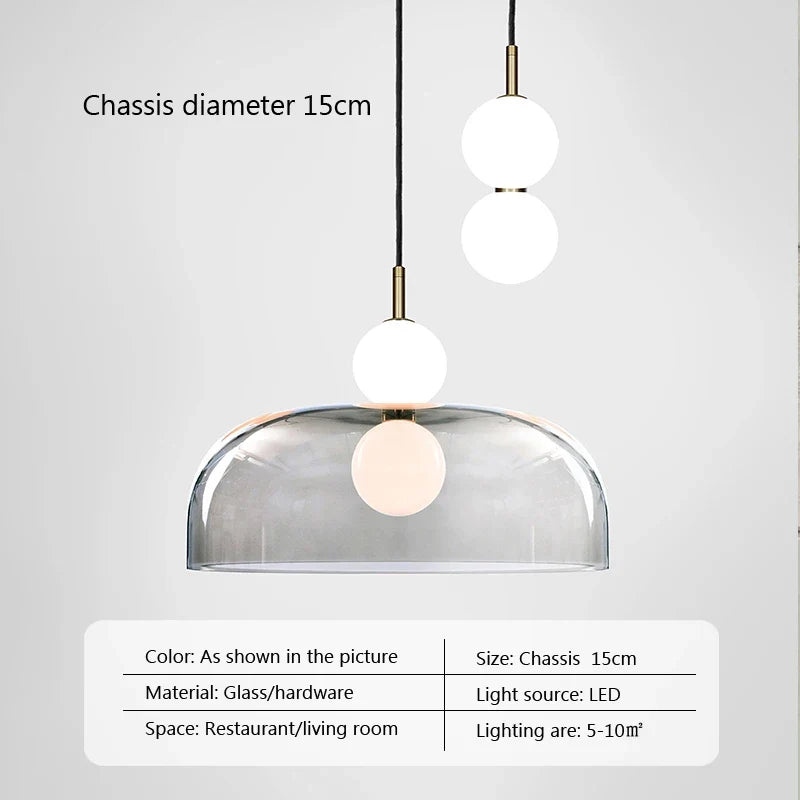 suspension en verre design pour décoration moderne et élégante