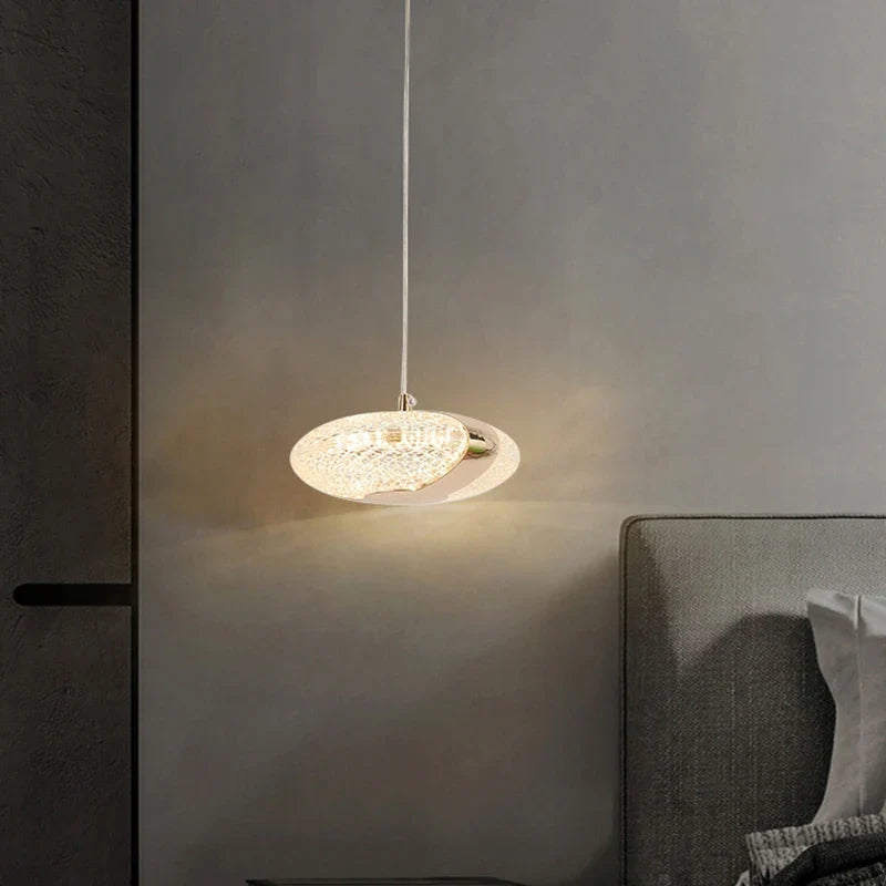 Lustre nordique ovale en cristal LED
