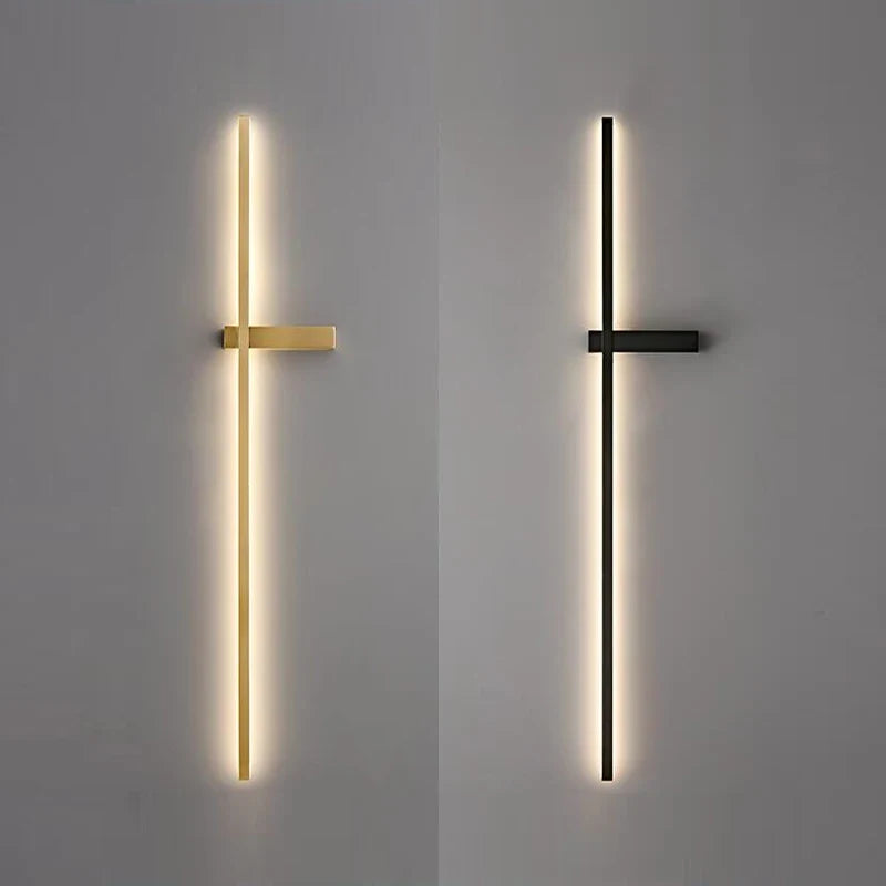 applique murale led minimaliste en aluminium pour éclairage intérieur