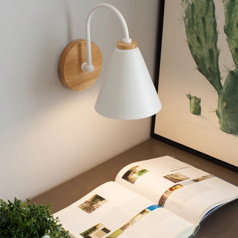 Applique murale nordique bois macaron