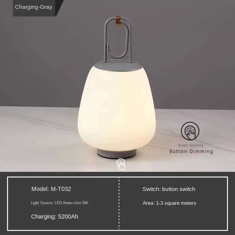 lampe de table rechargeable nordique design pour divers espaces