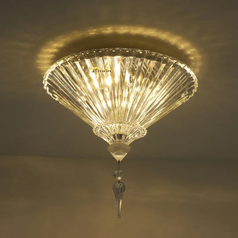 plafonnier en cristal éclairage intérieur décoratif luxe