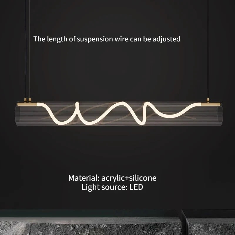 lustre design en acrylique pour éclairage décoratif intérieur