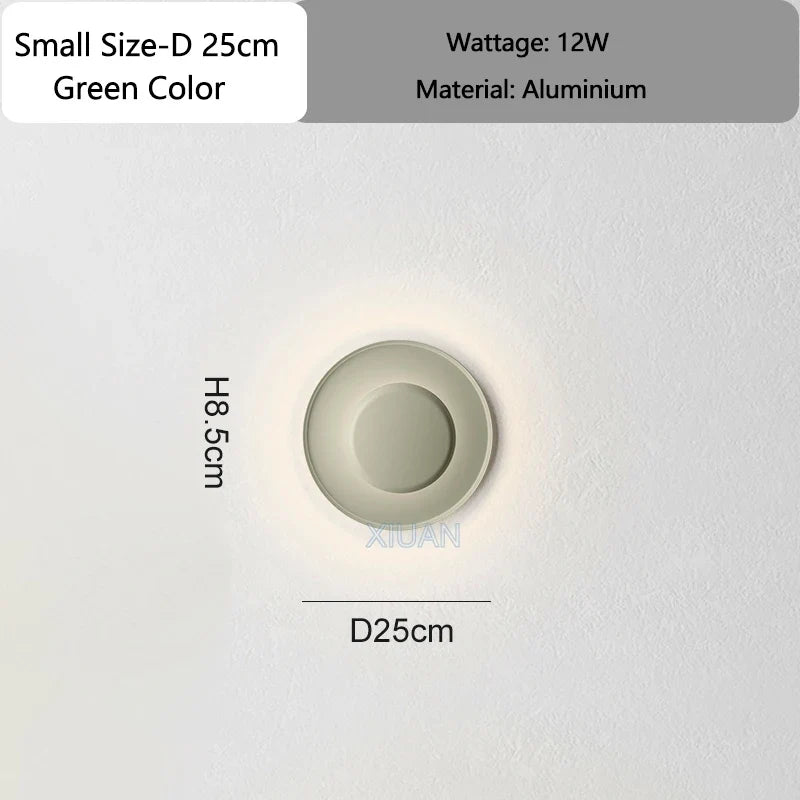 Designer Lamp Modern Round Ceiling Lamps Bedroom Ceiling Light White Red Green Living Room Atmosphere Wall Lights AC 220V 40cm