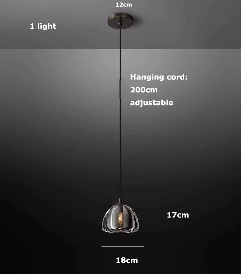 lustre rétro américain en laiton et cristal pour un éclairage élégant
