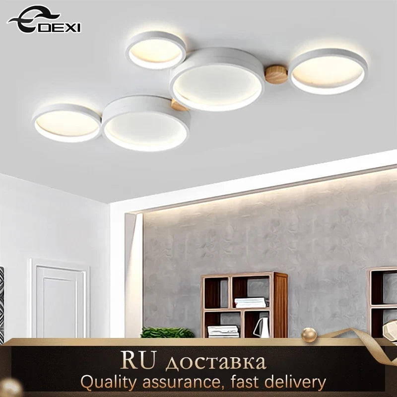 lustre nordique led pour salon café balcon vestiaire