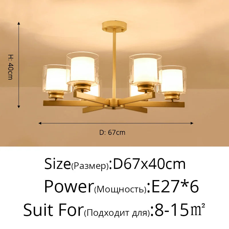 Bosmos European Style Decorative LED Chandeliers For Living Rooms, Bedrooms, And Modern Simple Indoor Lighting