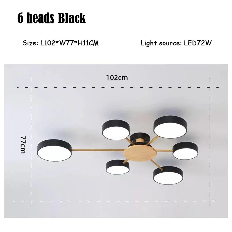 plafonnier moderne créatif pour décoration intérieure en led